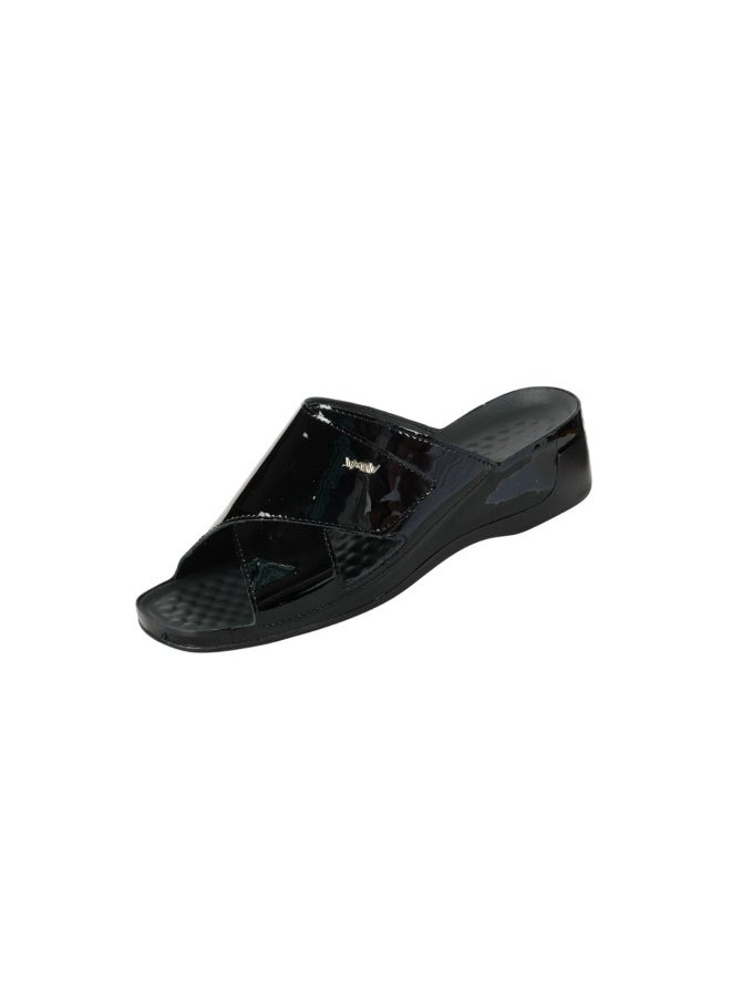 VITAL 148-1126 Vital Ladies Sandals Tina 08060AS Shiny Black  - Image 1