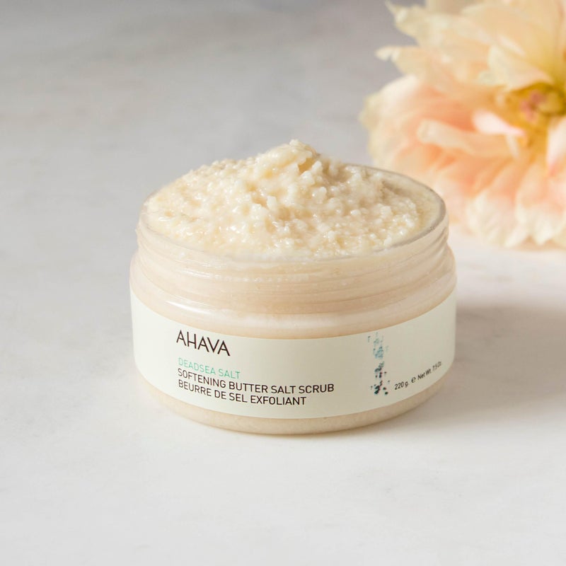 AHAVA Dead Sea Salt Softening Butter Salt Scrub - Rich, Buttery Body Scrub for Smooth, Radiant Skin, Energizes Sensation for Body & Mind, with exclusive Osmoter, Jojoba & Coconut Oil, 7.5 Fl.Oz - Image 5