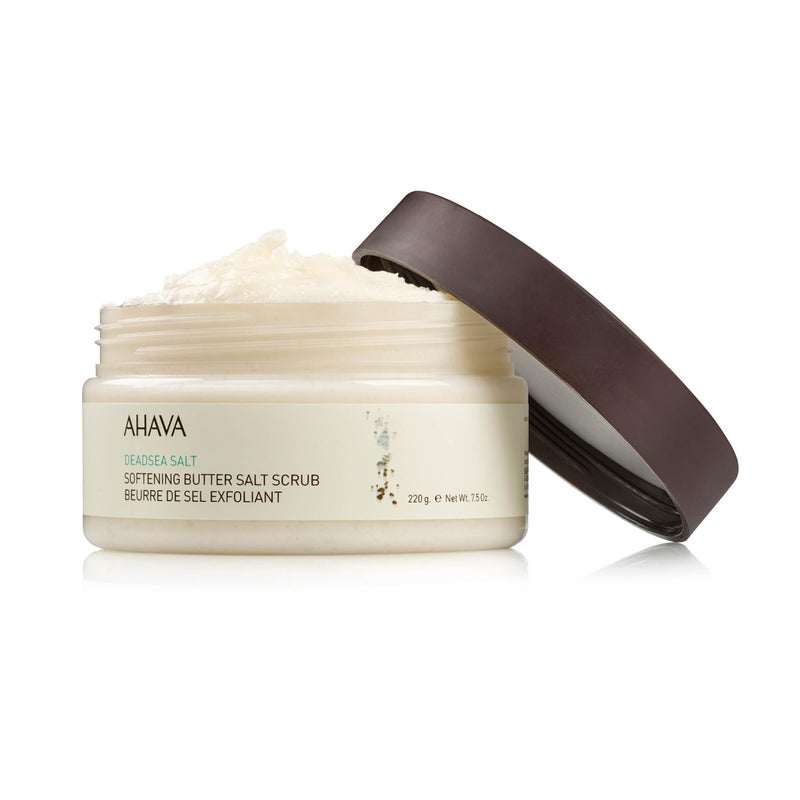 AHAVA Dead Sea Salt Softening Butter Salt Scrub - Rich, Buttery Body Scrub for Smooth, Radiant Skin, Energizes Sensation for Body & Mind, with exclusive Osmoter, Jojoba & Coconut Oil, 7.5 Fl.Oz - Image 2