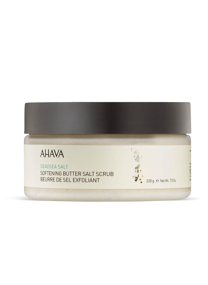 AHAVA - AHAVA Dead Sea Salt Softening Butter Salt Scrub - Rich, Buttery Body Scrub for Smooth, Radiant Skin, Energizes Sensation for Body & Mind, with exclusive Osmoter, Jojoba & Coconut Oil, 7.5 Fl.Oz - Image 1