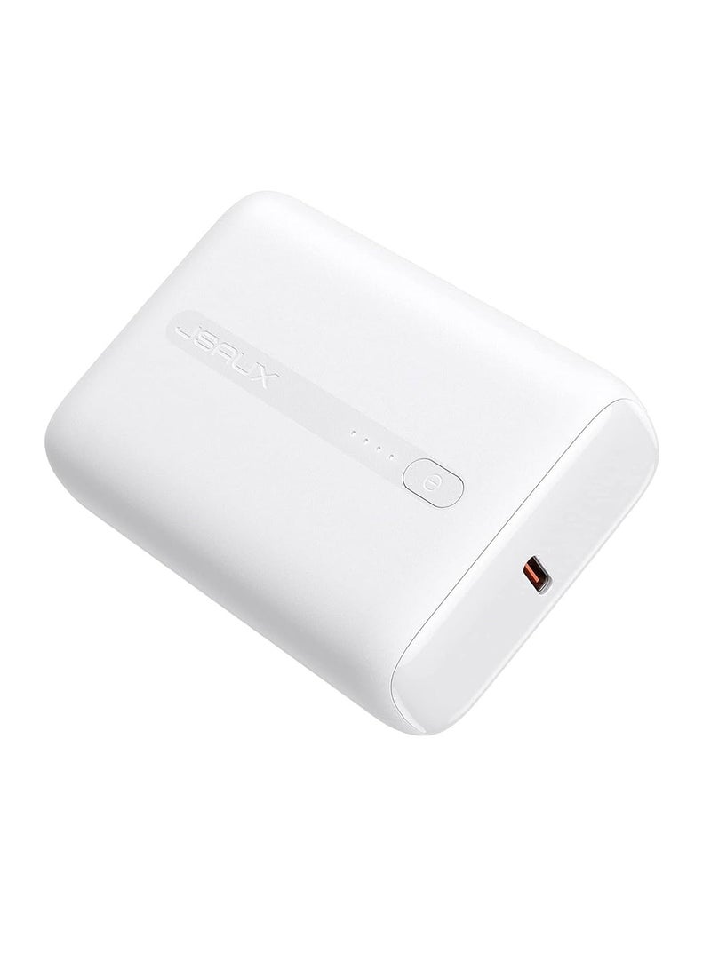 JSAUX (PB2002) Super Mini 22.5W Powerbank 10000mAh QC PD 3.0 Dual Port Portable Charger- White