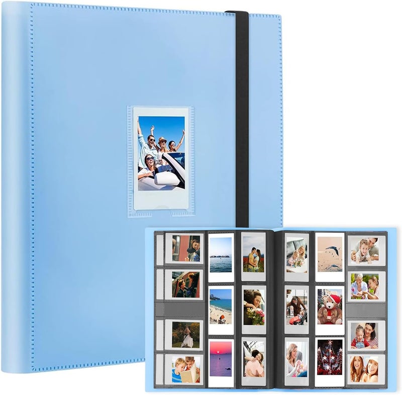 Veicevol 560 Pockets Photo Album for Fujifilm Instax Mini Camera, Album for Polaroid Photo, for Fujifilm Instax Mini 12 11 9 40 90 8 Evo LiPlay Instant Camera, 2x3 Photo Albums (Blue) - Image 1