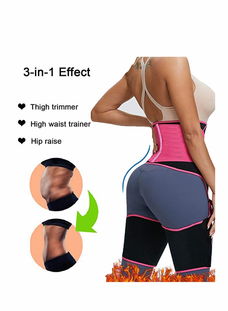 Y&D Waist Thigh Trainer for Women, Adjustable Lumbar Support Trimmer Belt Postpartum Belly Band Tummy Control Girdle Slimmer Butt Assist - Image 2