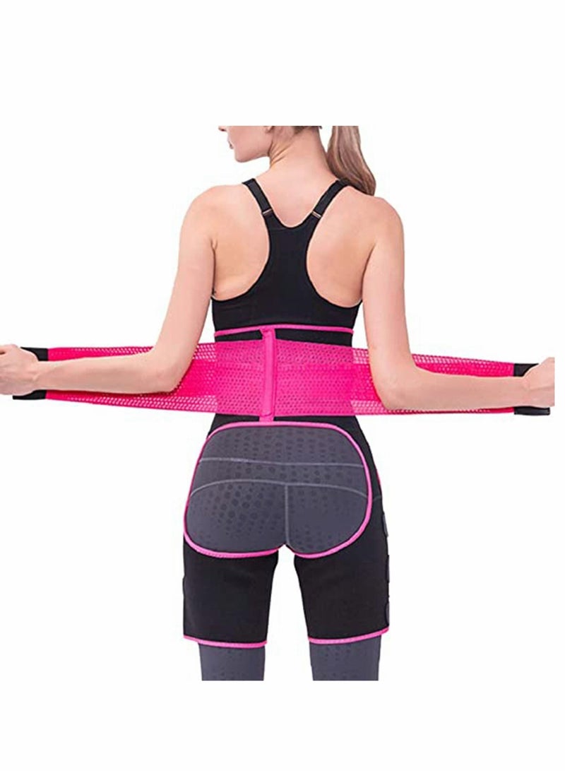 Y&D Waist Thigh Trainer for Women, Adjustable Lumbar Support Trimmer Belt Postpartum Belly Band Tummy Control Girdle Slimmer Butt Assist - Image 4