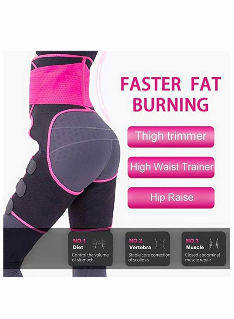 Y&D Waist Thigh Trainer for Women, Adjustable Lumbar Support Trimmer Belt Postpartum Belly Band Tummy Control Girdle Slimmer Butt Assist - Image 3