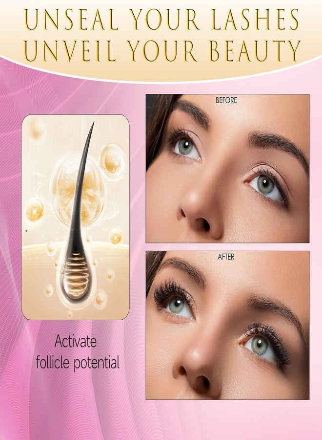 ASAMO Eyelash Growth Serum - Natural Lash Enhancer with 15 Botanical Extracts - Advanced Lash Formula for Longer, Thicker, Fuller Looking Lashes - Oil-Free, Hypoallergenic & Gentle - 3ml - Image 3