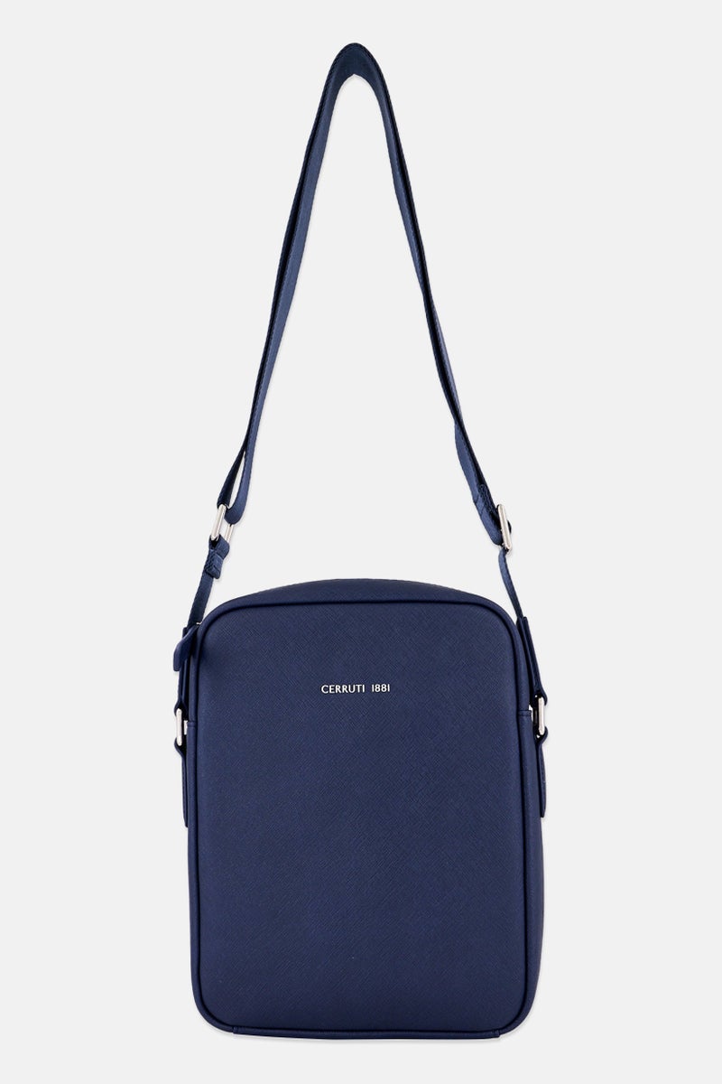 CERRUTI 1881 Men Brand Logo Cross Body Bag, Navy  - Image 1