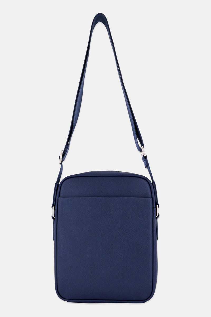 CERRUTI 1881 Men Brand Logo Cross Body Bag, Navy  - Image 3