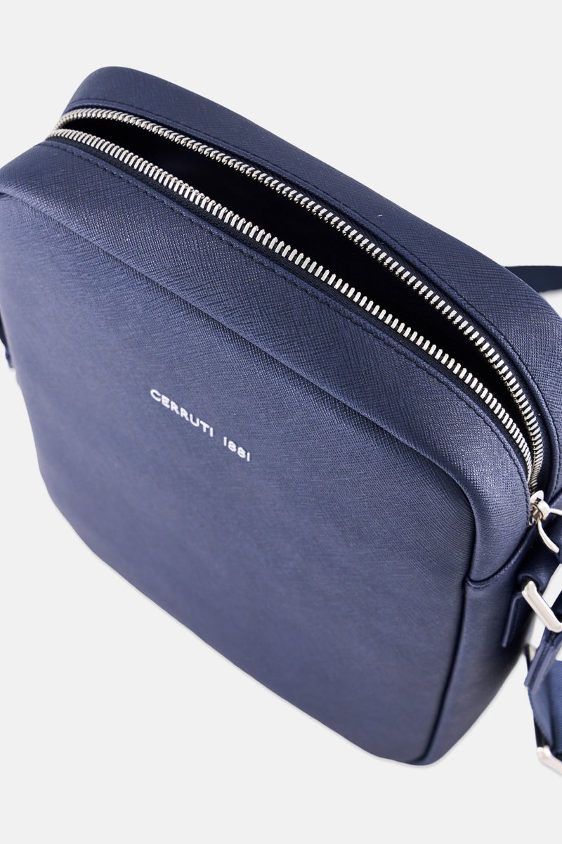 CERRUTI 1881 Men Brand Logo Cross Body Bag, Navy  - Image 4