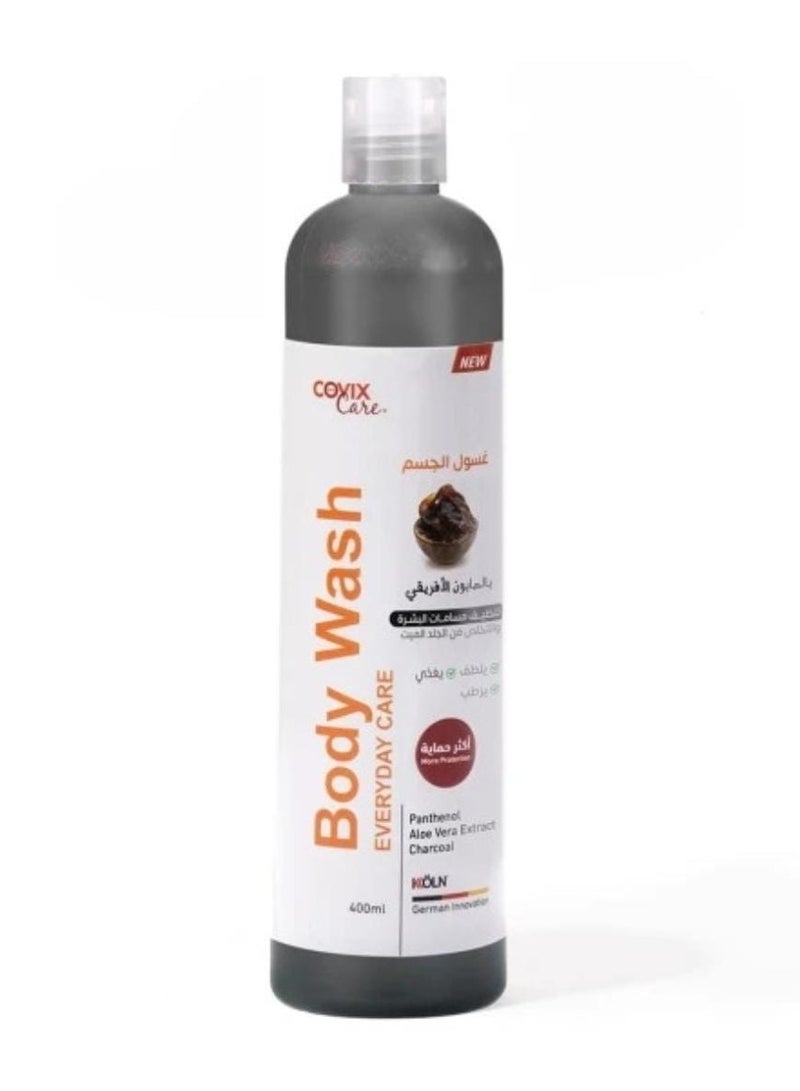 covix care Body Wash Everyday Care Wash with African Soap 400ml 