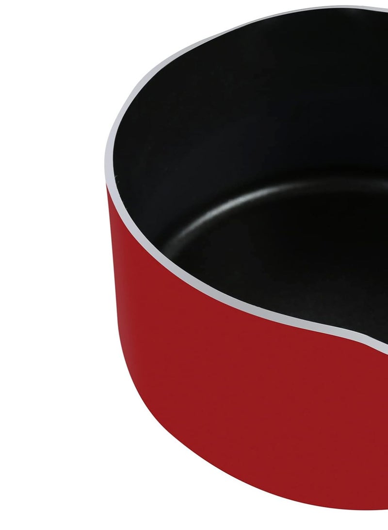 SAQOWARE Premium Quality Non-Stick 18 cm Milk Pan with Handle, Saucepan and Teapot for Boiling, Heating, Ideal for Milk, Tea, Soups and Sauces – Durable, Easy-to-Clean, and Induction-Compatible Milk Pot - Image 4