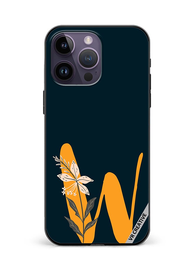 VR CREATIVE Protective Case Cover For Apple iPhone 16 Pro Max Alphabet W Design Multicolour