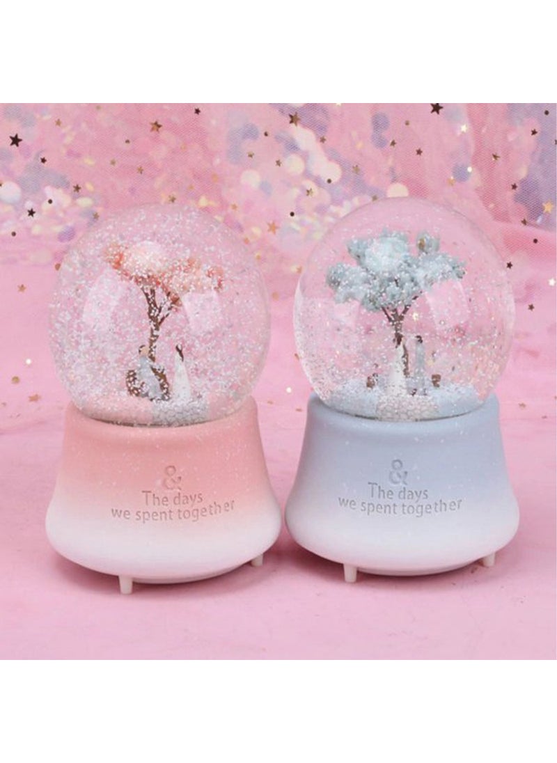 Keyfim Shop - Romantic Lovers Large Musical Light Snow Globe - Image 1
