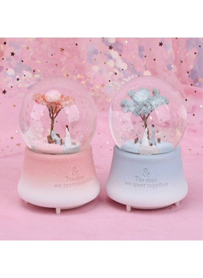 Keyfim Shop - Romantic Lovers Large Musical Light Snow Globe - Image 1