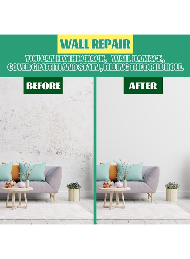 JUE-FISH Wall Mending Agent, Crack Repair Wall Repair Waterproof Anti-Mildew Wall Repair Paste 100G - Image 4