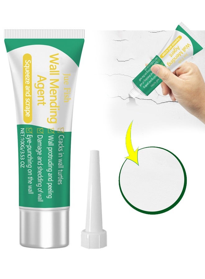 JUE-FISH Wall Mending Agent, Crack Repair Wall Repair Waterproof Anti-Mildew Wall Repair Paste 100G - Image 1
