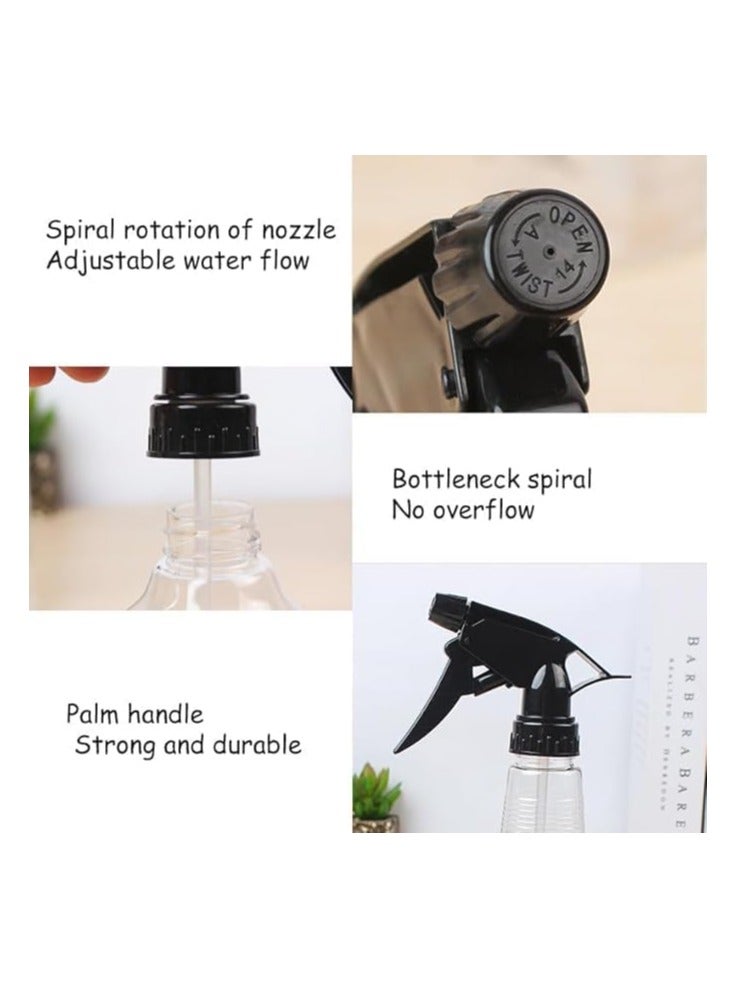 Stylish Scissors & Comb Design Spray Bottle for Hairdressers – Durable Lightweight Transparent and Refillable Hair Spray Bottle with Adjustable Nozzle Capacity 500ml (2 Piece) - Image 3