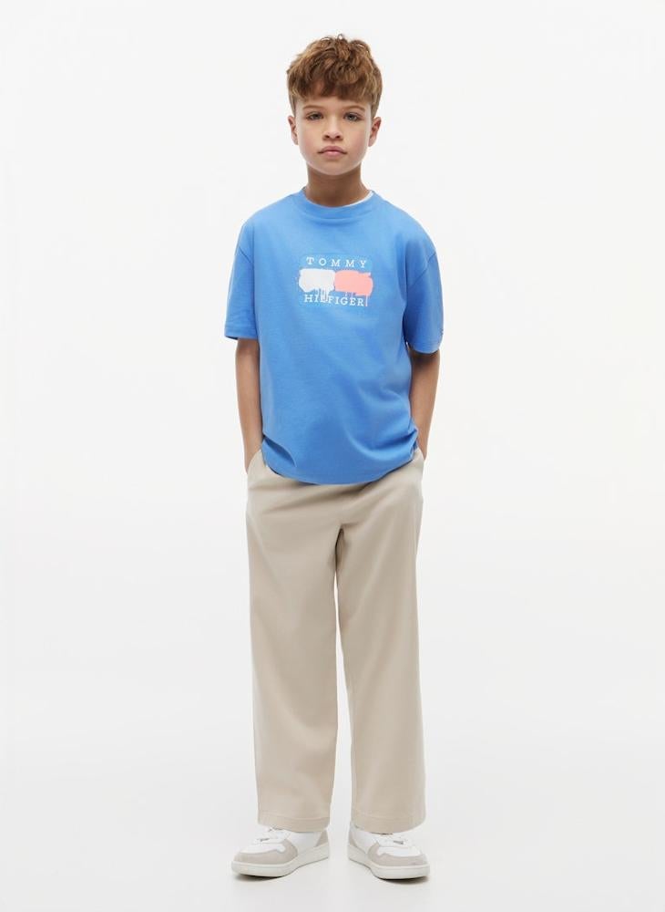 TOMMY HILFIGER Flag Graffiti T-Shirt - Image 4