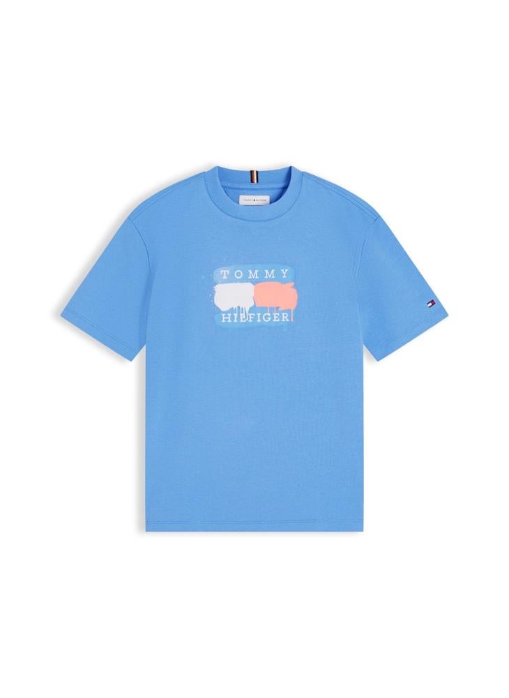 TOMMY HILFIGER Flag Graffiti T-Shirt - Image 5