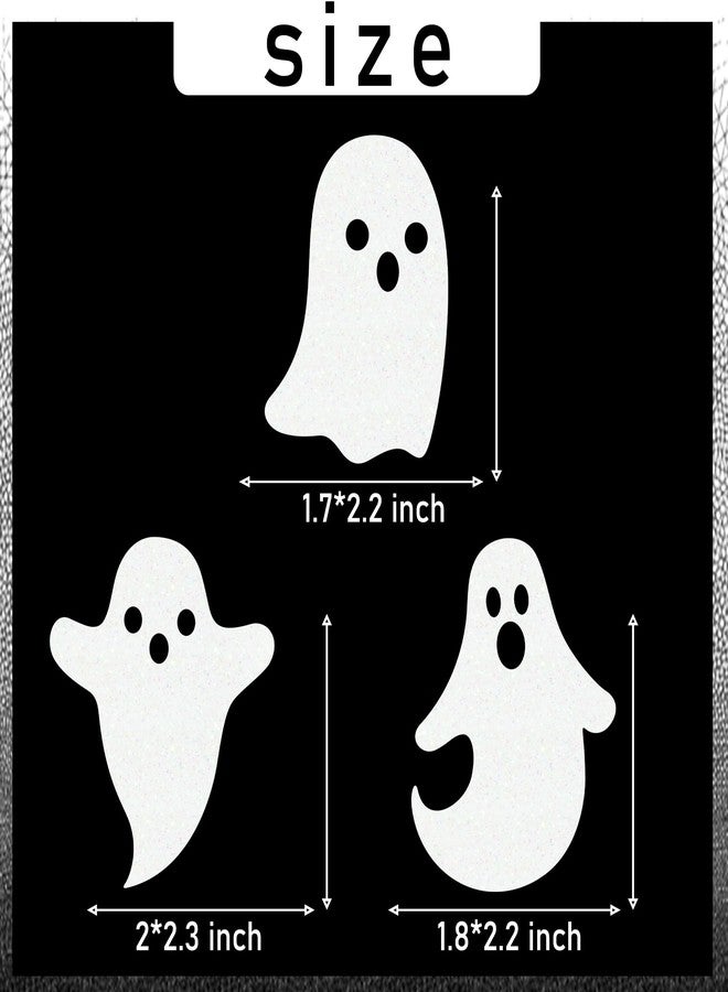 umoni Halloween White Glitter Ghost Cupcake Toppers 24PCS Ghosts Baby Shower Cake Decorations Cute Ghost Cake Toppers for Happy Halloween Birthday Party Baby Shower Supplies - Image 3