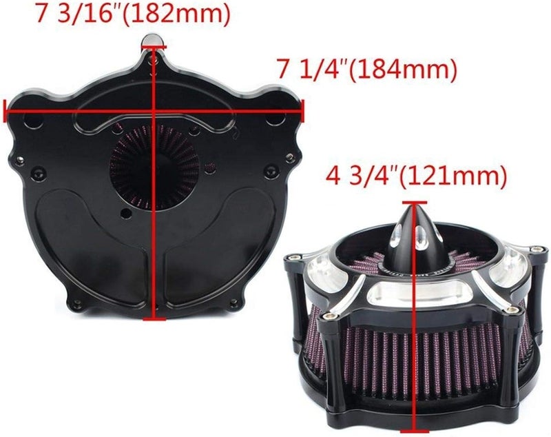 QASULER Motorcycle Air Filter for Harley Models - Image 3