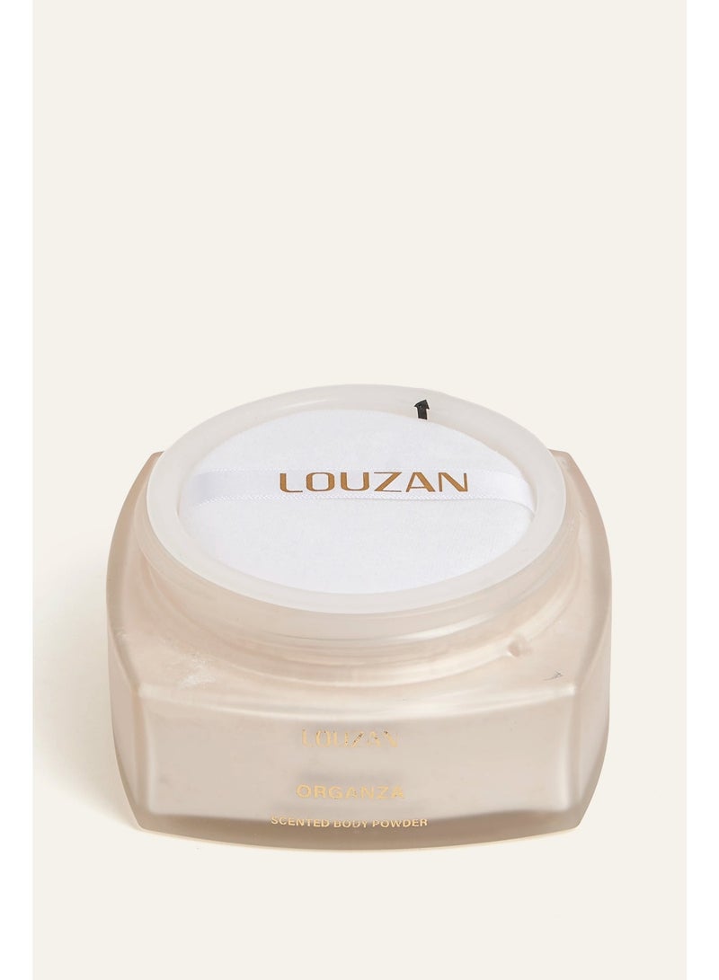 Louzan Organza Body Powder 100g – Italian Lemon, Strawberry & Vanilla Scented Body Powder for Women - Image 3