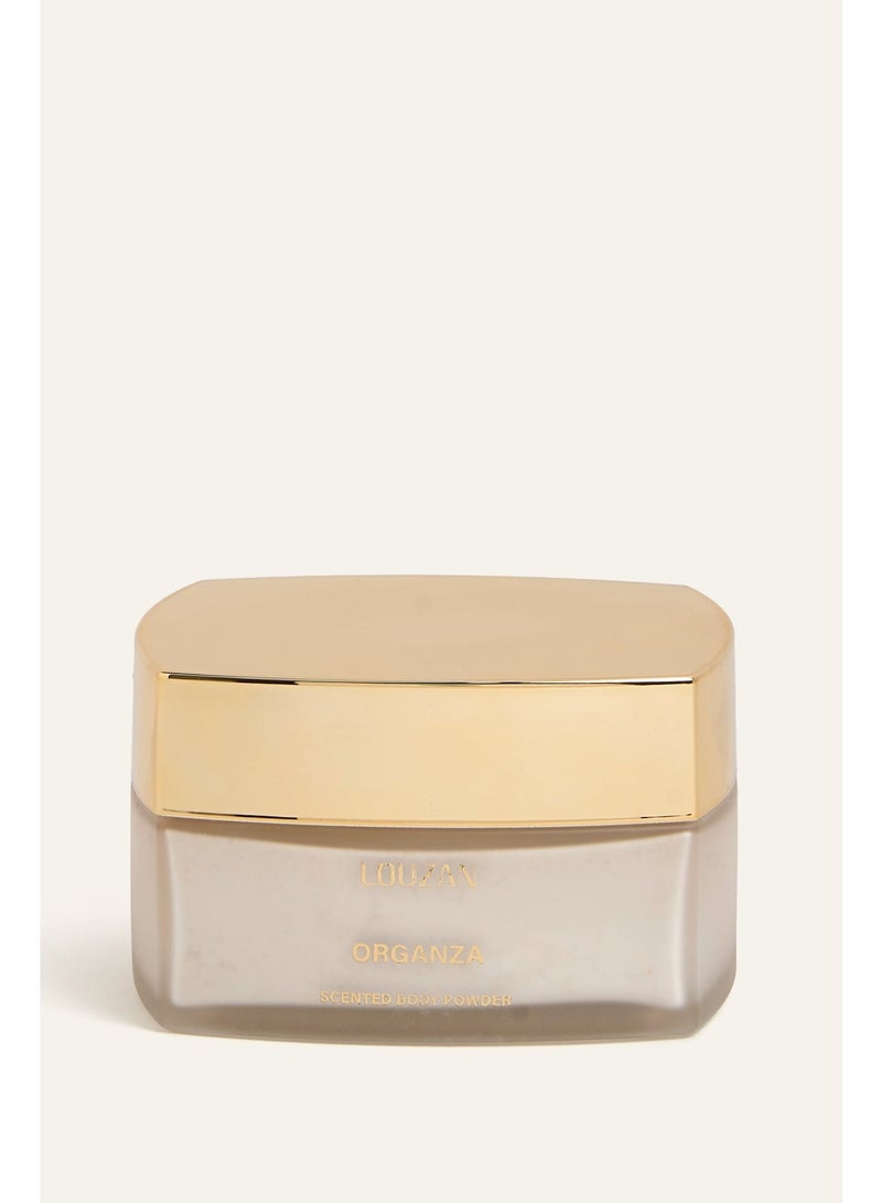 Louzan Organza Body Powder 100g – Italian Lemon, Strawberry & Vanilla Scented Body Powder for Women - Image 2