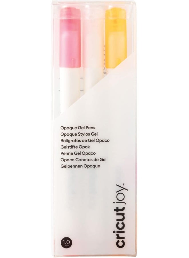 Cricut Joy Opaque Gel Pens (Set Of 3) Use With Joy Cutting Machine Add A Pop To The Darkest Colors Of Paper Cards & Labels (Medium Point 1.0Mm Pink White Orange) - Image 1