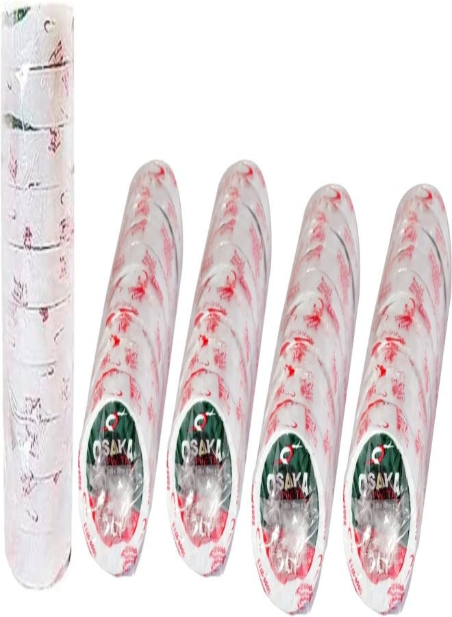 OSAKA Bundle of 5 White Cricket Ball Tape Tennis Ball Tape Pack of 10 Roll. - Image 1