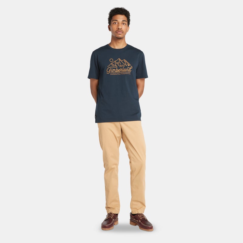 Timberland Men's TFO Mountain Logo T-Shirt - Image 3
