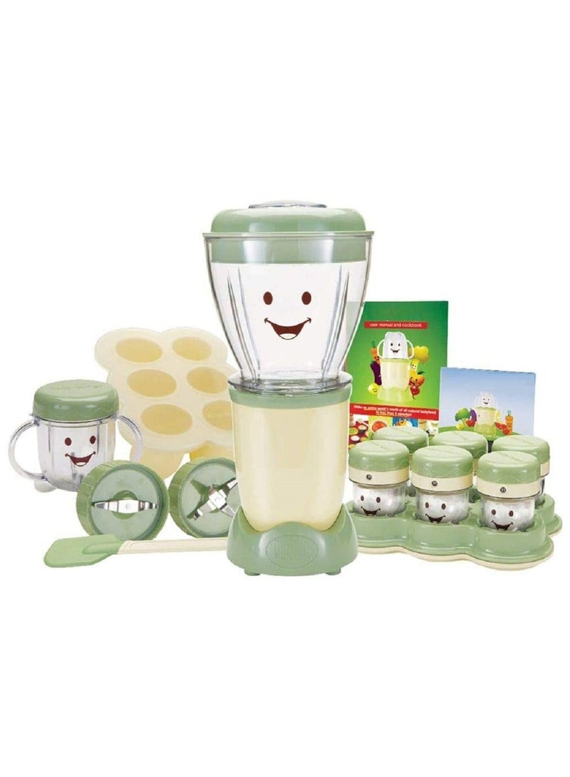 20-Piece Baby Bullet Blender Complete Baby Care System BBR-2002 Green  - Image 1