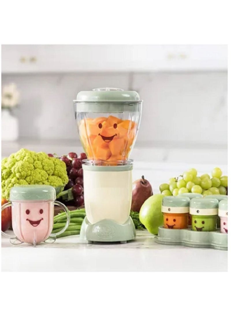 20-Piece Baby Bullet Blender Complete Baby Care System BBR-2002 Green  - Image 3