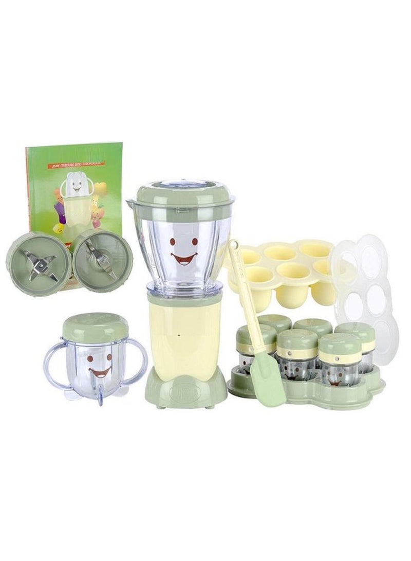 20-Piece Baby Bullet Blender Complete Baby Care System BBR-2002 Green  - Image 2