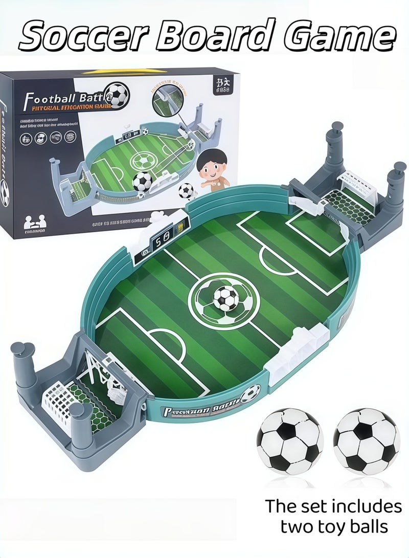 XiuWoo Soccer Board Game for Kids: Mini Foosball Table Game - Interaction Soccer Toys for 3 4 5 6 7 8-12 Year Old Indoor Family Playroom Party - Perfect Birthday Sports Gift for Boys Girls with 2 ball - Image 1