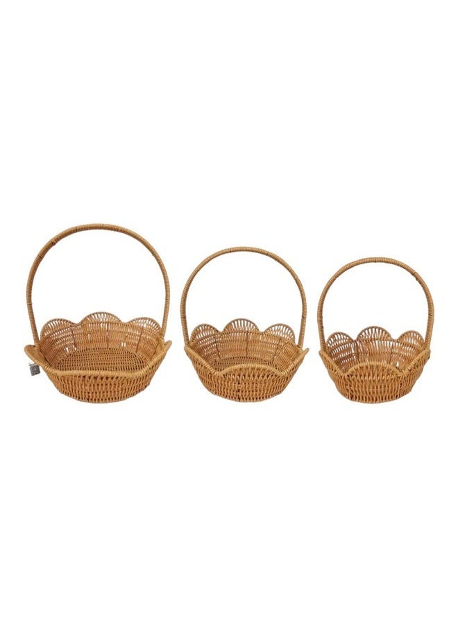 Generic 3-Piece Serving Basket Set Multicolour 