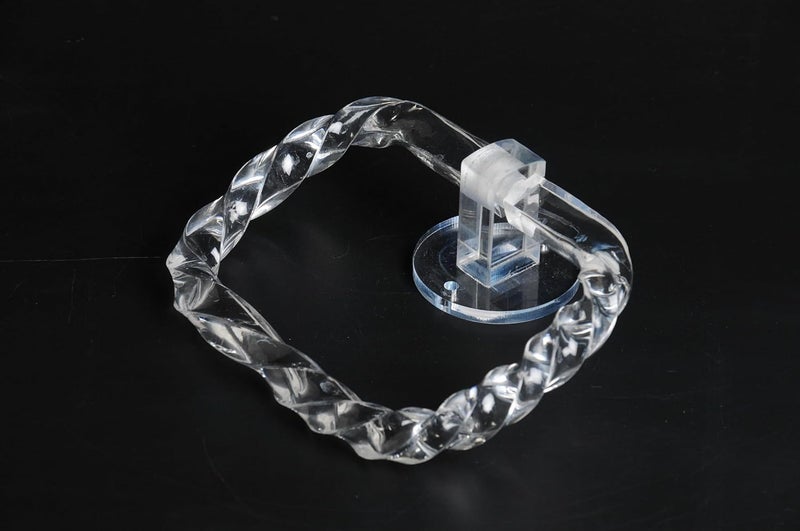 Acrylic Square Shape Towel Ring for Bathroom Kitchen Wash Area and Bedroom 7 Inch  - Image 1