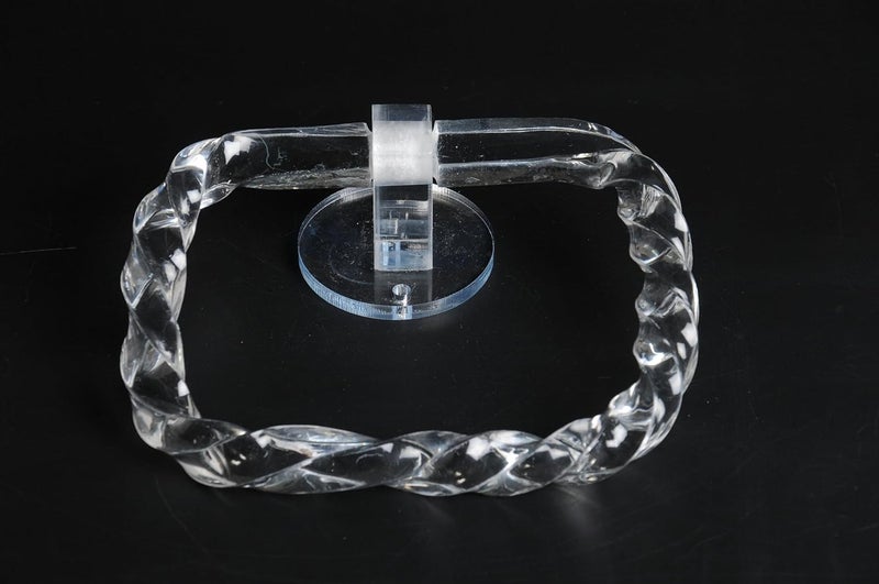 Acrylic Square Shape Towel Ring for Bathroom Kitchen Wash Area and Bedroom 7 Inch  - Image 2