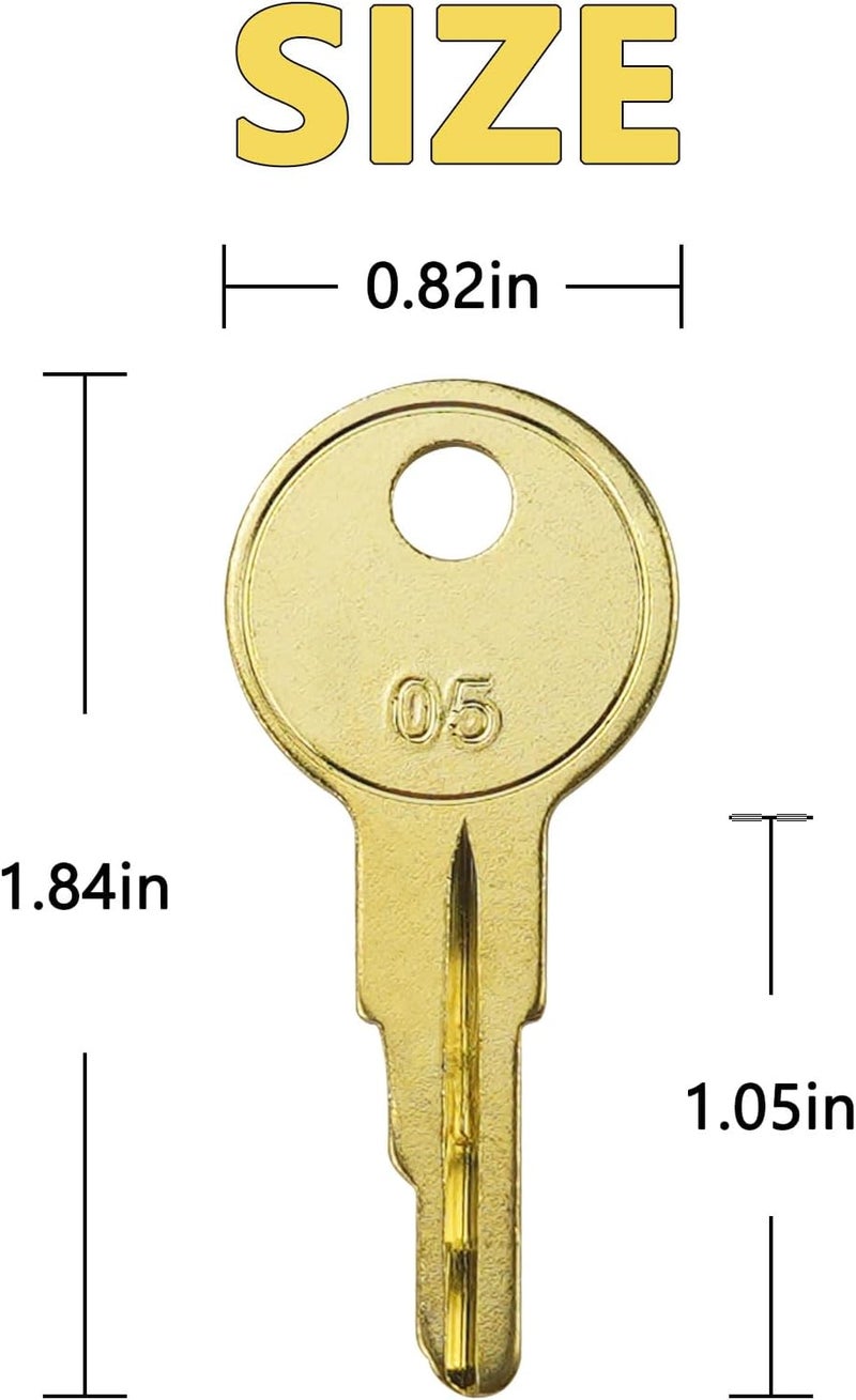 gradora B05 Keys for Tool Chest and Cabinet Locks Fits Hus-ky Tool Box Home De-pot Hud-son De-walt Toolboxes 4 Pack - Image 3