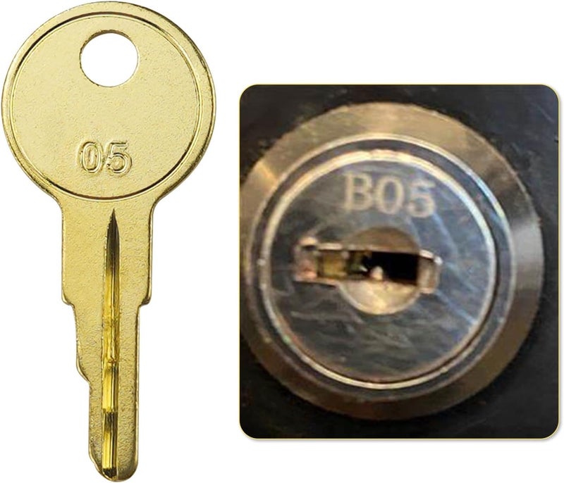 gradora B05 Keys for Tool Chest and Cabinet Locks Fits Hus-ky Tool Box Home De-pot Hud-son De-walt Toolboxes 4 Pack - Image 5