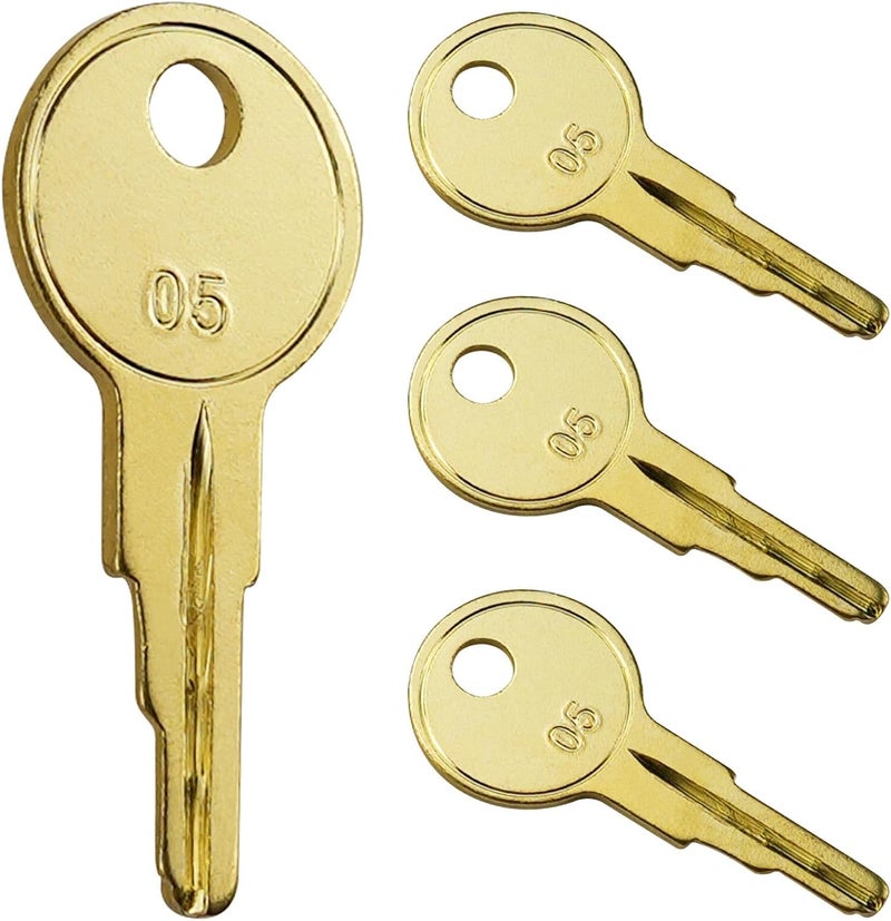 gradora B05 Keys for Tool Chest and Cabinet Locks Fits Hus-ky Tool Box Home De-pot Hud-son De-walt Toolboxes 4 Pack - Image 1