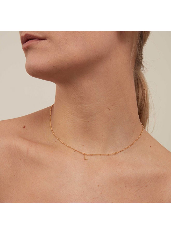 Initial I Satellite Chain Necklace