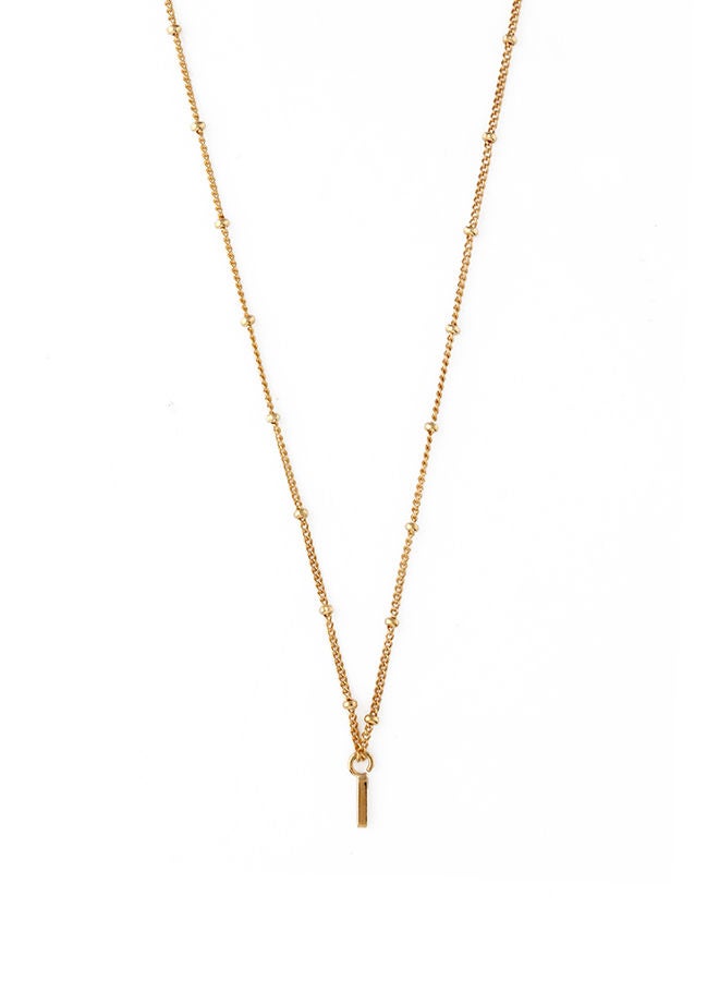 Initial I Satellite Chain Necklace