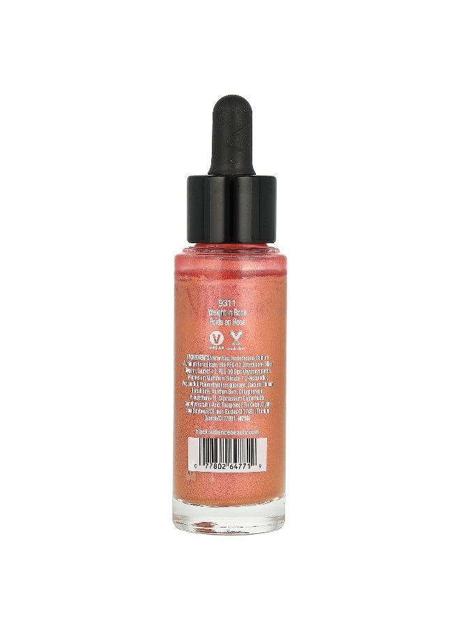 Black Radiance Black Radiance, Liquid Radiance Highlighter, 9311 Weight in Rose, 1 fl oz (30 ml)  - Image 2