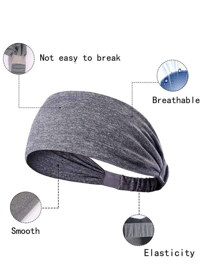 وهاواي Yoga Sport Athletic Headband for Women and Men Elastic Wicking Workout Non Slip Lightweight Headbands Headscarf for Fitness Exercise Tennis Running Gym Dance  - Image 3