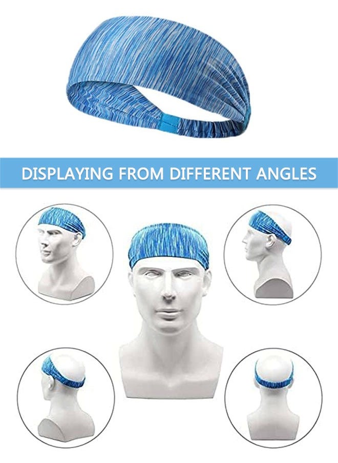 وهاواي Yoga Sport Athletic Headband for Women and Men Elastic Wicking Workout Non Slip Lightweight Headbands Headscarf for Fitness Exercise Tennis Running Gym Dance  - Image 5