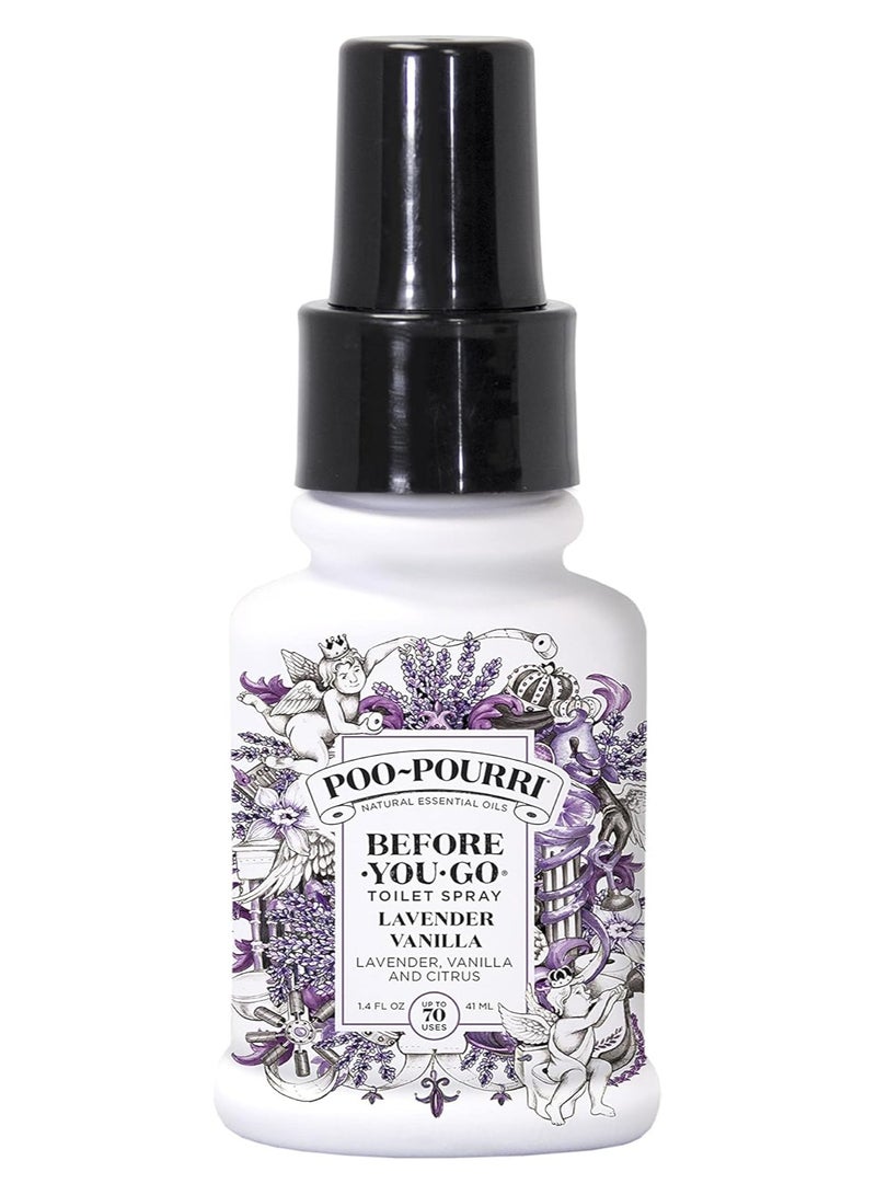 بخاخ المرحاض قبل المغادرة، لافندر فانيلا، 1.4 أونصة سائلة - لافندر، فانيلا وحمضيات