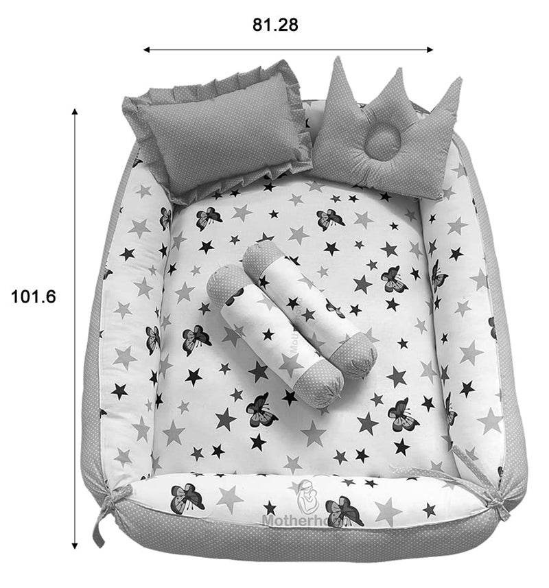 MOTHERHOOD MOTHERHOOD Box Baby Tub Bed and 4 pc Pillow Luxury Mattress Bed Sleeper Bedding Set coSleeper Safe Cotton Fabric with RFilled UltraSoft Comfortable for Newborn to Toddlers Z Pink S D - Image 3