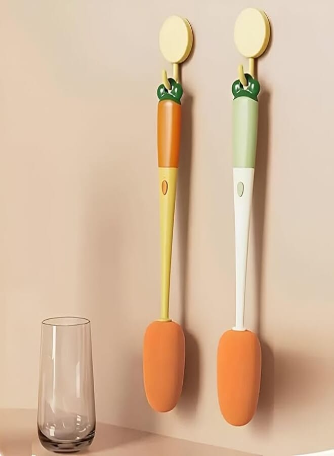 Creative Baby Bottle Cleaning Brush 7 in 1 Multifunctional Cleaning Brush Set Suitable for All Tumblers, Narrow Neck Bottles, Water Bottles, Vases, Multiple Colors Available
