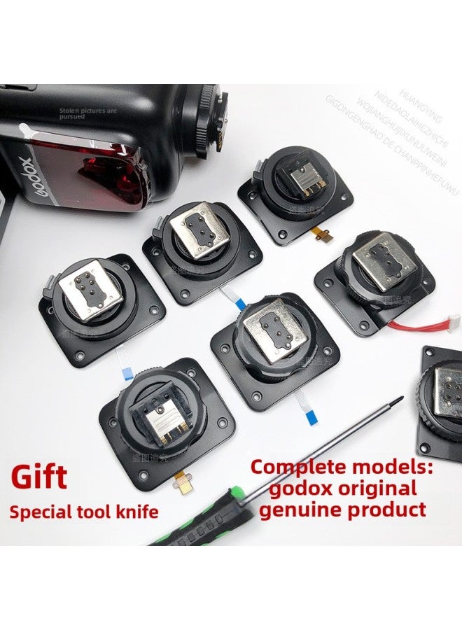 general Shenniu V1 V860II TT685 TT350 V850II V350 Flash Hot Shoe Seat Replacement Accessories-Color:V1-s Hot Shoe Mount - Image 1