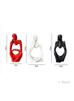 Xtore Thinker Decoreative Statues for Home Decor (Pack of 3, Black, Red & White) - pzsku/ZB7B9316186B046FF01CFZ/45/_/1737806484/c6940c03-4e41-4fa8-8837-3cda05a8cfae